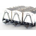 HORNBY LOT 3 WAGONS COUVERT A ESSIEUX STEF FRIGORIFIQUE HO SANS BOITE