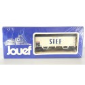6280 JOUEF WAGON COUVERT A ESSIEUX STEF SNCF BOITE BLEU NEUF SOUS BLISTER