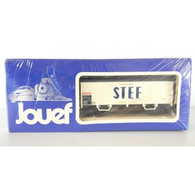 6280 JOUEF WAGON COUVERT A ESSIEUX STEF SNCF BOITE BLEU NEUF SOUS BLISTER