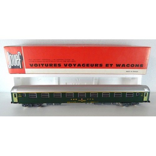 REF 5781 JOUEF VOITURE A TYPE X SUISSE SBB FFS 1 CL EN BOITE ROUGE HO