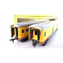 FLEISCHMANN LOT DE 2 VOITURES UNION PACIFIC ETAT NEUVE EN BOITE HO REF 1422 + 1421