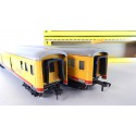 FLEISCHMANN LOT DE 2 VOITURES UNION PACIFIC ETAT NEUVE EN BOITE HO REF 1422 + 1421