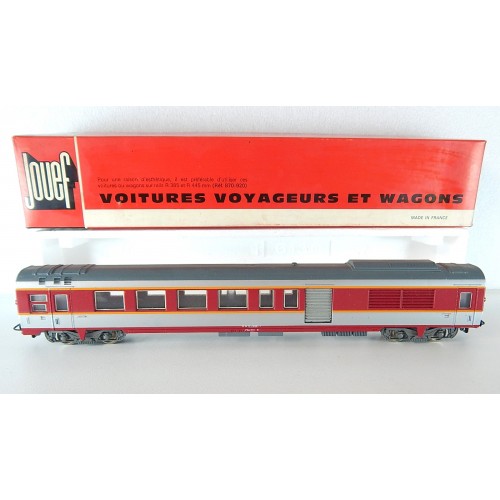 JOUEF VOITURE MIXTE FOURGON GRAND CONFORT 1 CL A8 NEUF EN BOITE ROUGE 5342 HO