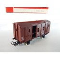 REF 6480 JOUEF WAGON COUVERT P V FIN DE CONVOIE AVEC ECLAIRAGE HO EN BOITE