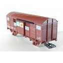 Réf 6251 - JOUEF WAGONS COUVERT UIC MARRON SERNAM HO EN BOITE ROUGE