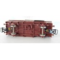 Réf 6251 - JOUEF WAGONS COUVERT UIC MARRON SERNAM HO EN BOITE ROUGE