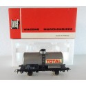 REF 6308 JOUEF UN WAGON CITERNE TOTAL GRISE A ESSIEUX HO EN BOITE ROUGE