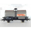 REF 6308 JOUEF UN WAGON CITERNE TOTAL GRISE A ESSIEUX HO EN BOITE ROUGE