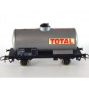 REF 6308 JOUEF UN WAGON CITERNE TOTAL GRISE A ESSIEUX HO EN BOITE ROUGE