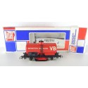 REF 6495 JOUEF WAGON NETTOYEUR DE VOIE VB JOUEF HO EN BOITE ROUGE