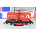 REF 6495 JOUEF WAGON NETTOYEUR DE VOIE VB JOUEF HO EN BOITE ROUGE