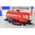 REF 6495 JOUEF WAGON NETTOYEUR DE VOIE VB JOUEF HO EN BOITE ROUGE