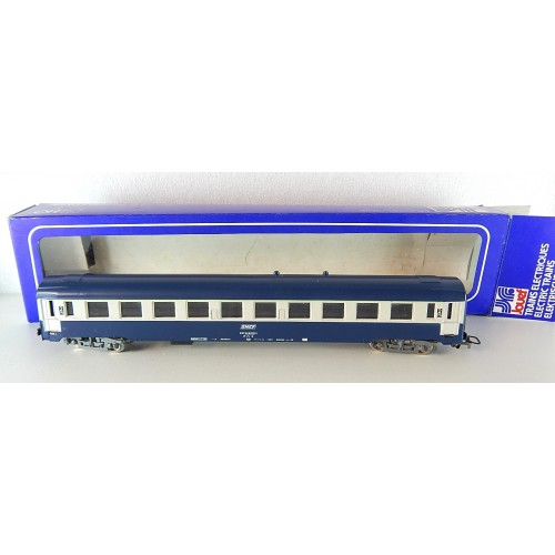 ref 5297 JOUEF VOITURE UIC BLEU TRAIN DE NUIT B9 C9 X EN BOITE BLEU HO