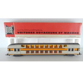 REF 5084 JOUEF VOITURE DOUBLE ETAGE 2 CL FOURGON BDe HO EN BOITE ROUGE