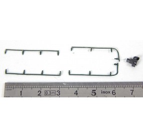 ROCO JEUX DE RAMBARDE + LANTERNE POUR LOCOMOTIVE CROCODILE 43538 HO