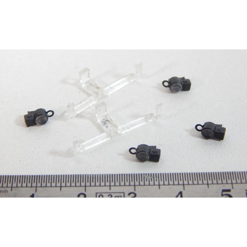 ROCO JEUX DE 4 LANTERNES + DIFFUSEURS POUR LOCOMOTIVE CROCODILE 43538 HO