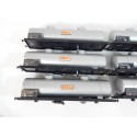 JOUEF LOT DE SIX CAISSE DE WAGON CITERNE SHEL CAISSE EN TRES BON ETAT HO