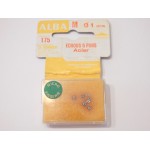 R 17592 BOITE D'ECROUS 1 mm 6 PANS EN LAITON MARQUE ALBA HO