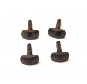 R 17599 JEUX DE 4 TAMPONS EN METAL DESTINATION INCONNUE HO