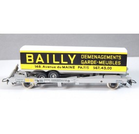 JOUEF WAGON KANGOUROU AVEC REMORQUE CAMION BAILLY ETAT NEUF SANS BOITE HO