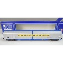 JOUEF WAGON COUVERT LONG A BOGIE CARGO WAGON HO EN BOITE REF 6734