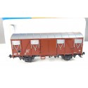 REF 4375 B ROCO WAGON MARRON A ESSIEUX EN BOITE HO