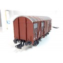 REF 4375 B ROCO WAGON MARRON A ESSIEUX EN BOITE HO
