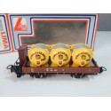 302816 LIMA WAGON A GUERITE TROIS CITERNE BIERE HO EN BOITE