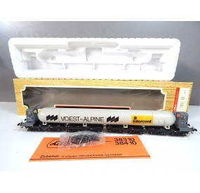 R 384-10 - LILIPUT HO WAGON CITERNE LONGUE A BOGIES VOEST ALPINE HO EN BOITE