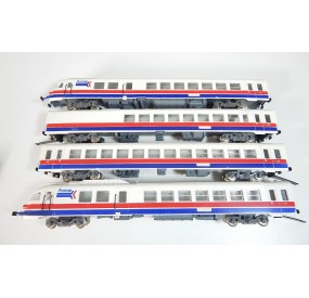 RARE JOUEF RTG AMTRAK 4 ELEMENT SUPERBE ETAT PROCHE DU NEUF HO