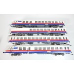 RARE JOUEF RTG AMTRAK 4 ELEMENT SUPERBE ETAT PROCHE DU NEUF HO