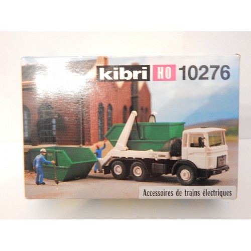 Réf 10276 KIBRI MAQUETTE CAMION BENNE POUBELLE H0 NEUF EN BOITE