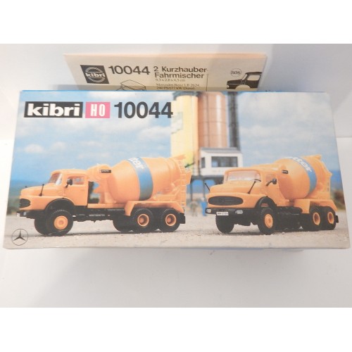 Réf 10044 KIBRI MAQUETTE DEUX CAMION TOUPIE H0 NEUF EN BOITE