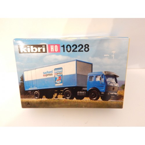 Réf 10228 KIBRI MAQUETTE CAMION REMORQUE SUCHARD H0 NEUF EN BOITE