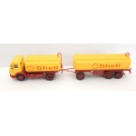 17716 KIBRI CAMIONS CITERNE AVEC REMORQUE CITERNE SHELL HO SANS BOITE