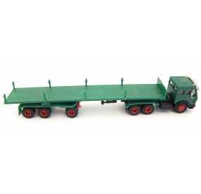 17718 KIBRI CAMIONS REMORQUE PLATEAU A RANCHER HO SANS BOITE