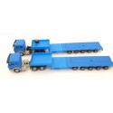 17720 KIBRI CAMIONS REMORQUE PLATEAU BLEU HO SANS BOITE