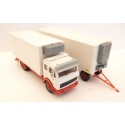17726 KIBRI CAMION FROGO + REMORQUE FRIGO BLANC HO SANS BOITE