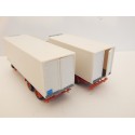 17726 KIBRI CAMION FROGO + REMORQUE FRIGO BLANC HO SANS BOITE