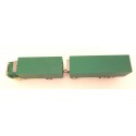 17731 KIBRI CAMION FRIGO + REMORQUE FRIGO VERT HO SANS BOITE