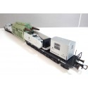 LILIPUT HO WAGON AVEC TRANSFORMATEUR LONG A BOGIES HO SANS BOITE