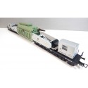 LILIPUT HO WAGON AVEC TRANSFORMATEUR LONG A BOGIES HO SANS BOITE