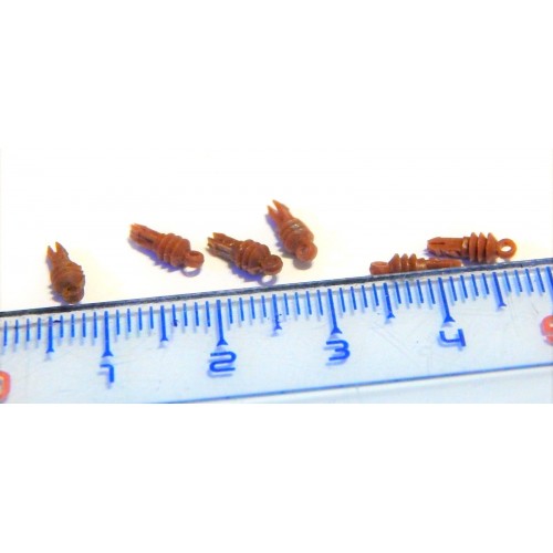 6 ISOLATEURS DE TOITURE COULEUR MARRON JOUEF - HO -