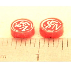 2 LOGOS ROND SNCF ROUGE JOUEF LOCMOTIVE HO