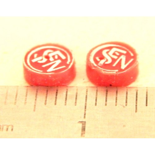 2 LOGOS ROND SNCF ROUGE JOUEF LOCMOTIVE HO