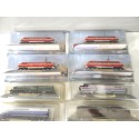 ECHELLE N 1/160 LOT DE LOCOMOTIVE ET VOITURE BON ETAT