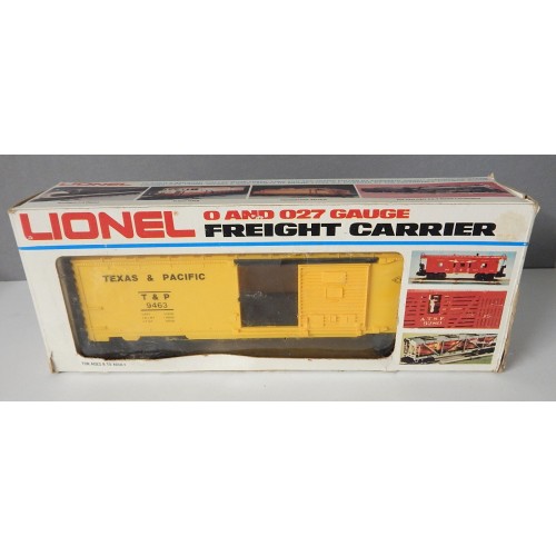 LIONEL ECHELLE O WAGON COUVERT TEXAS ET PACIFIC 9463 EN BOITE ETAT NEUF