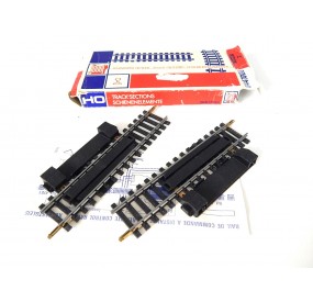 JOUEF 4781 UNE BOITE DE 2 RAILS DE COMMANDE A DISTANCE RAILS ACIER 123 mm HO