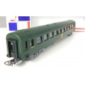 Réf 5293 JOUEF VOITURE UIC COUCHETTE 2 CL VERTE SNCF B9 C9 X EN BOITE BBR HO
