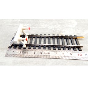 UN RAIL BUTOIR JOUEF ANCIEN MODEL BLANC RAILS ACIER HO